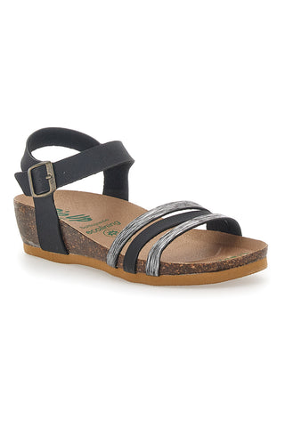 Sandali con Cinturino Neri Bio Up 22308