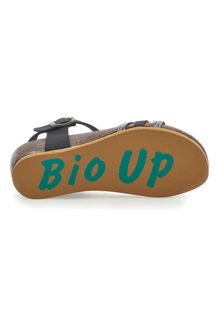 Sandali con Cinturino Neri Bio Up 22308