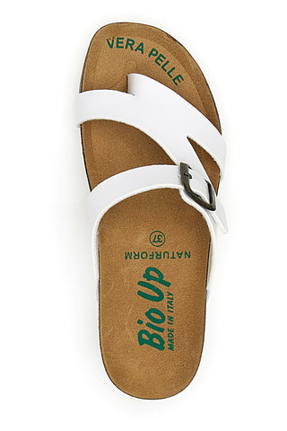 Weiße Bio Up Flip Flops Hausschuhe 22706