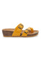 Ciabatte Gialle Made In Italy Con Sottopiede In Vera Pelle Bio Up 22710