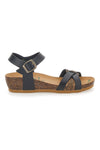 Sandalen mit schwarzen Schnallen Bio Up 22310