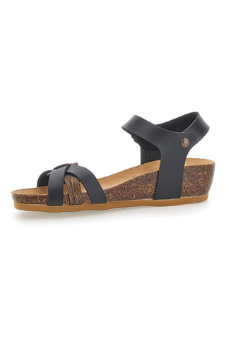 Sandalen mit schwarzen Schnallen Bio Up 22310