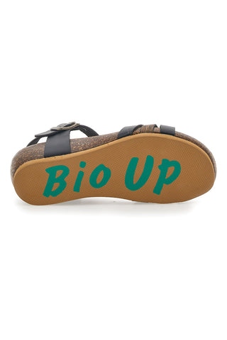 Sandalen mit schwarzen Schnallen Bio Up 22310
