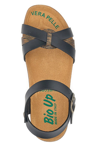 Sandali con Fibbie Neri Bio Up 22310