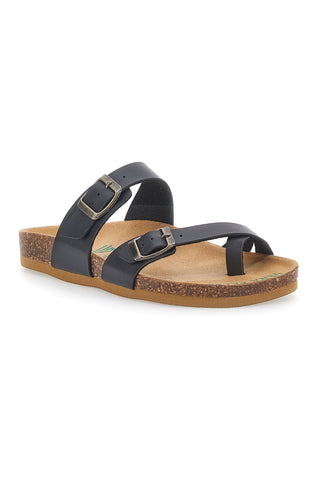 Schwarze Bio Up Flip Flops Hausschuhe 26410