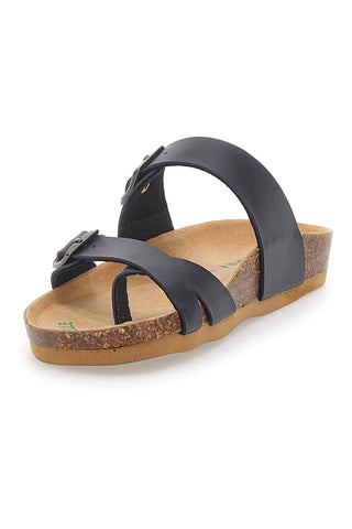Schwarze Bio Up Flip Flops Hausschuhe 26410
