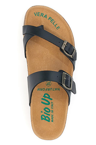 Schwarze Bio Up Flip Flops Hausschuhe 26410