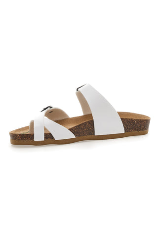 Weiße Bio Up Flip Flops Hausschuhe 26410