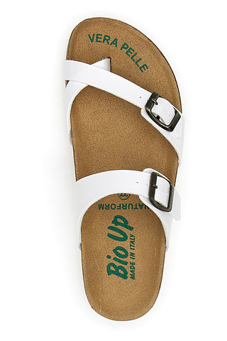 Weiße Bio Up Flip Flops Hausschuhe 26410