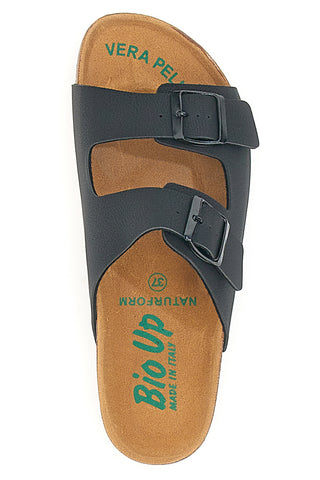 Ciabatte Nere con Fasce Regolabili Bio Up 26413