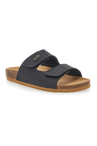 Ciabatte Nere Made In Italy Con Sottopiede In Vera Pelle Bio Up 26411