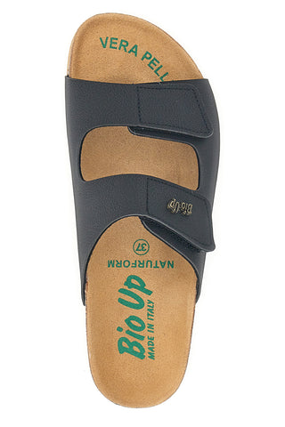 Ciabatte Nere Made In Italy Con Sottopiede In Vera Pelle Bio Up 26411