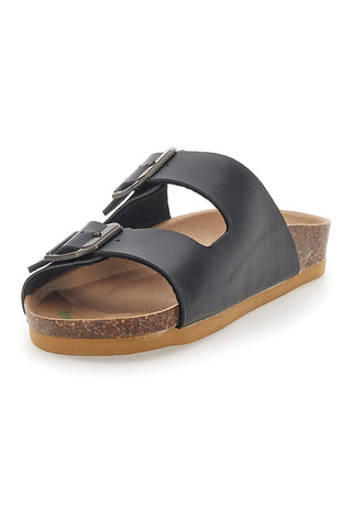 Ciabatte Nere Made In Italy Con Cinturini Regolabili Bio Up 25403