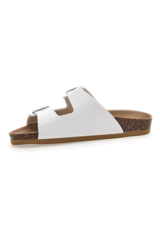 Ciabatte Bianche con Doppia Fibbia Bio Up 25413
