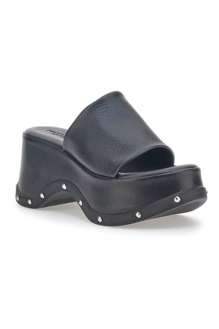 Ciabatte Platform Nere in Pelle Pittarello 5765