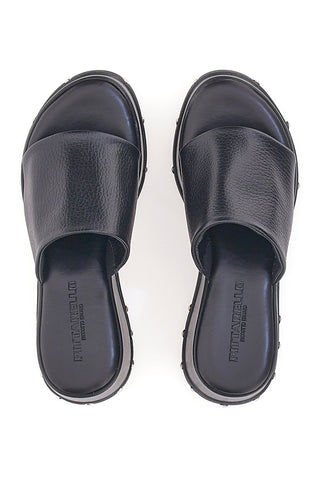 Ciabatte Platform Nere in Pelle Pittarello 5765