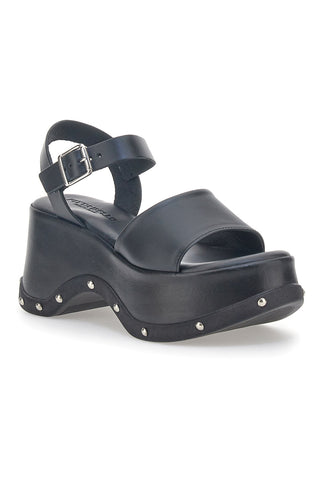 Sandali Platform Neri In Pelle Pittarello 5777