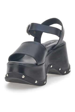Sandali Platform Neri In Pelle Pittarello 5777