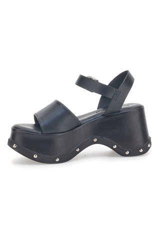 Sandali Platform Neri In Pelle Pittarello 5777