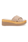 Beige Hausschuhe mit Plateau Pittarello Love 2974