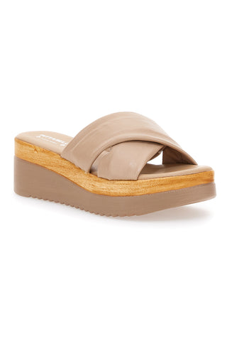Beige Hausschuhe mit Plateau Pittarello Love 2974