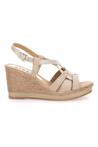 Sandali Nude Con Zeppa Prima Riga MK3126228
