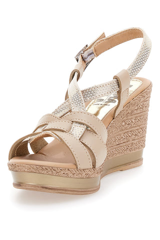 Sandali Nude Con Zeppa Prima Riga MK3126228
