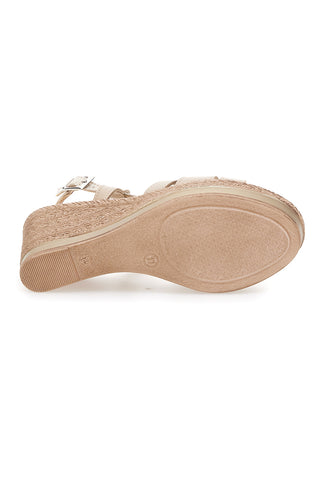 Sandali Nude Con Zeppa Prima Riga MK3126228