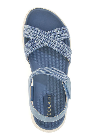 Komfort Hellblaue Sandalen Plocadi 88258