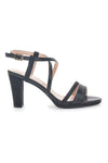 Schwarze First Lady-Sandalen mit Absatz 421