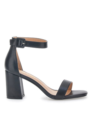 Schwarze First Lady-Sandalen mit Absatz 405