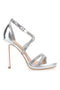 Sandali Argento con Tacco Alto First Lady 459