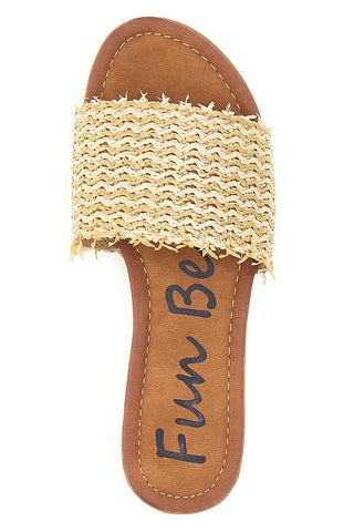 Flache Beige Fun Beach 470 Hausschuhe