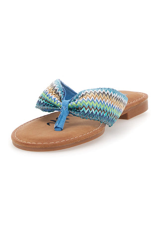 Fun Beach 469 Blaue Flip-Flop-Hausschuhe