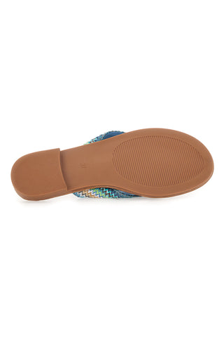 Fun Beach 469 Blaue Flip-Flop-Hausschuhe