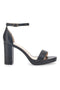 Sandali Neri con Tacco e Cinturino Le Havre Paris 33671