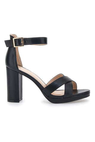 Schwarze Sandaletten Le Havre Paris 33678