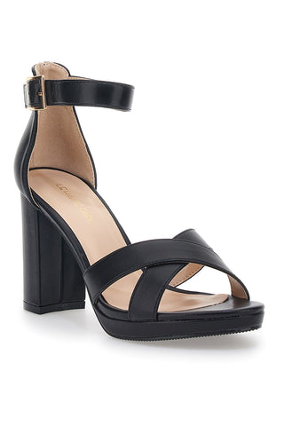 Schwarze Sandaletten Le Havre Paris 33678