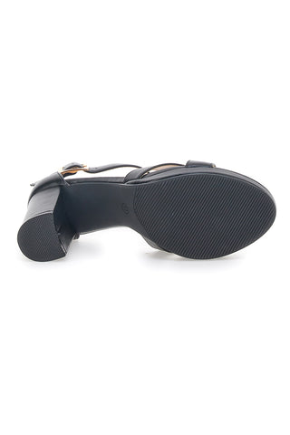 Schwarze Sandaletten Le Havre Paris 33678