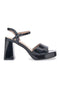 Galia Schwarze Sandaletten 12382