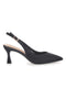 Schwarze Pumps mit First Lady 423-Absatz