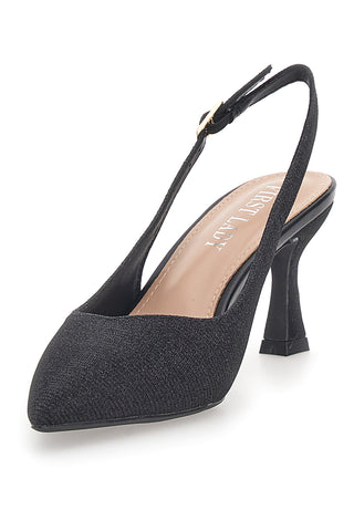 Schwarze Pumps mit First Lady 423-Absatz
