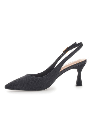 Schwarze Pumps mit First Lady 423-Absatz