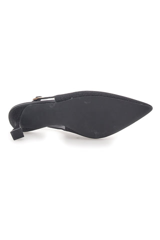 Schwarze Pumps mit First Lady 423-Absatz
