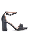 Sandali Neri Con Cinturino e Tacco a Blocco First Lady 409