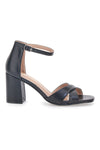 Schwarze First Lady-Sandalen mit Absatz 410