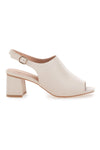 Beige Sandalen mit Blockabsatz First Lady 453