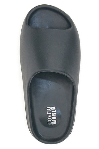 Coveri World 46 schwarze Gummi-Slipper