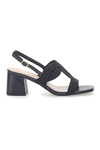Schwarze Slingback-Sandalen für Damen von First Lady 426