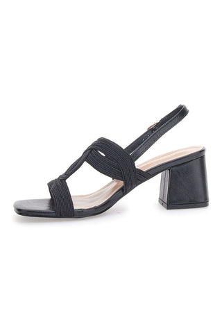 Schwarze Slingback-Sandalen für Damen von First Lady 426